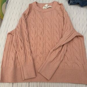 Aerie Pink Knit Sweater